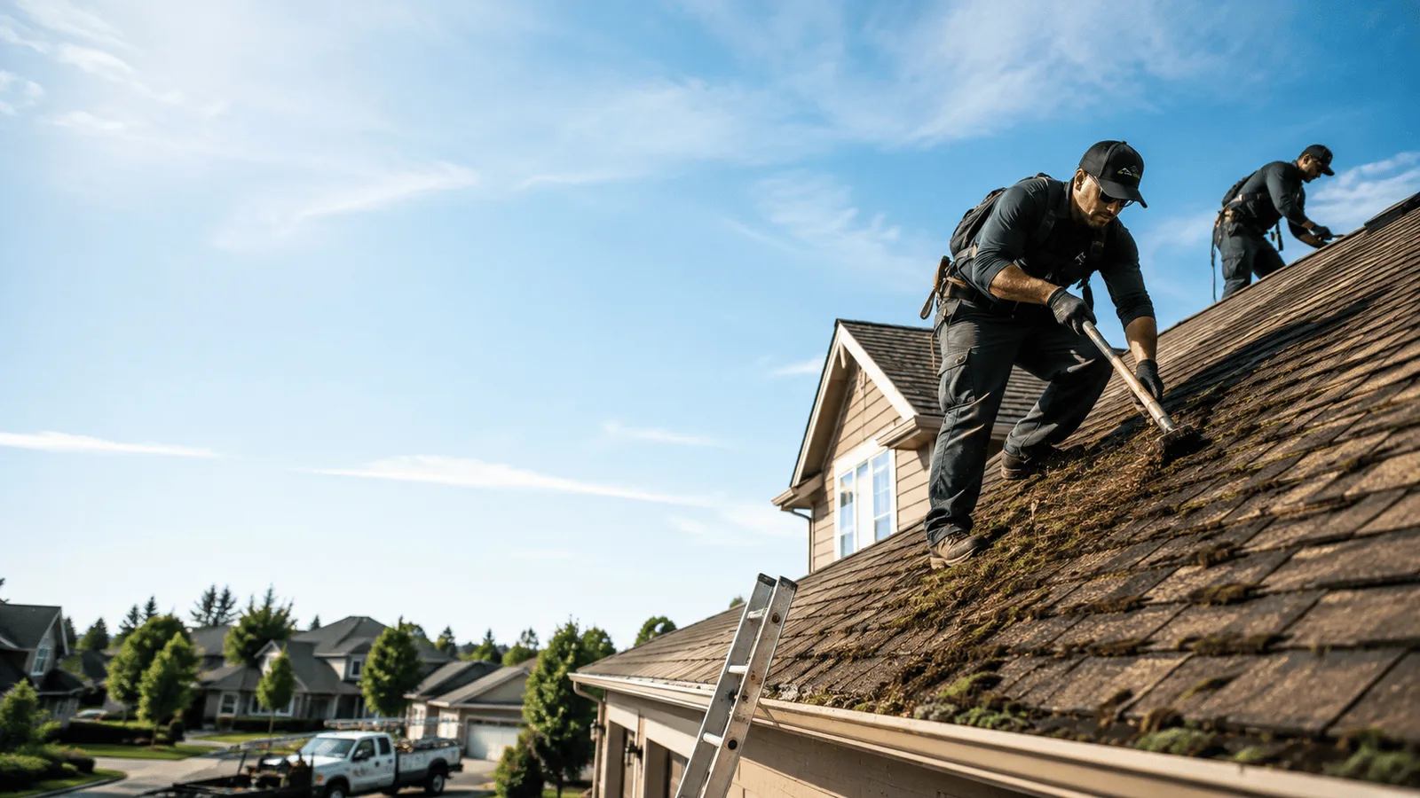 Roof Moss Removal in Downs, IL near me